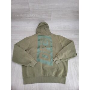 McLaren Ricciardo Hoodie Men's L Green F1 Racing Pullover Stitched Logo